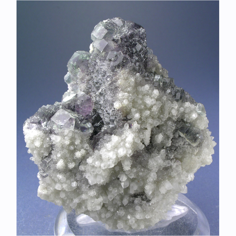 Fluorite, Quartz from Xie Fang Mine, Jiangxi Province, China