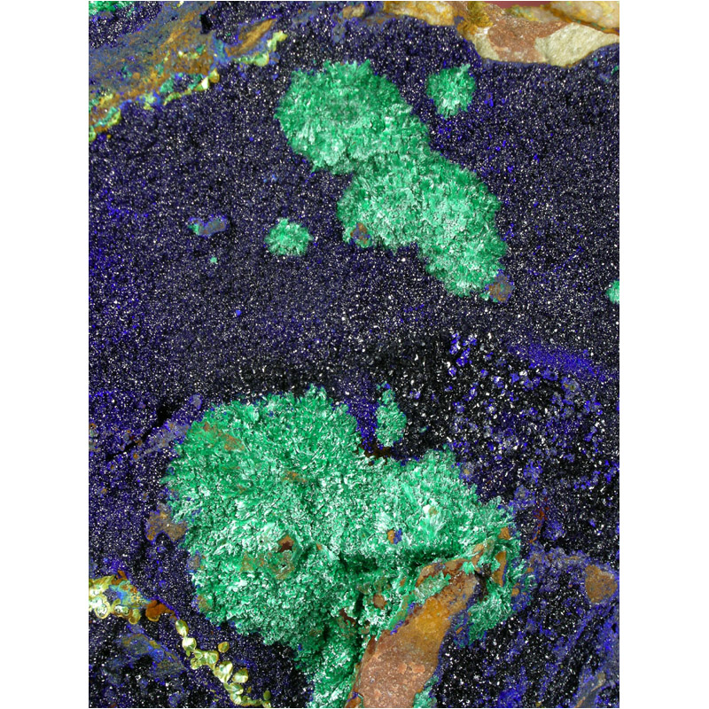 Azurite, Malachite from Aouli, Khenifra Province, Morocco