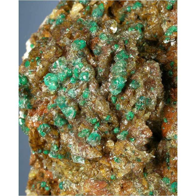 Rosasite, Selenite, Ferroan Dolomite from Bou Bekker, Touissit, Morocco