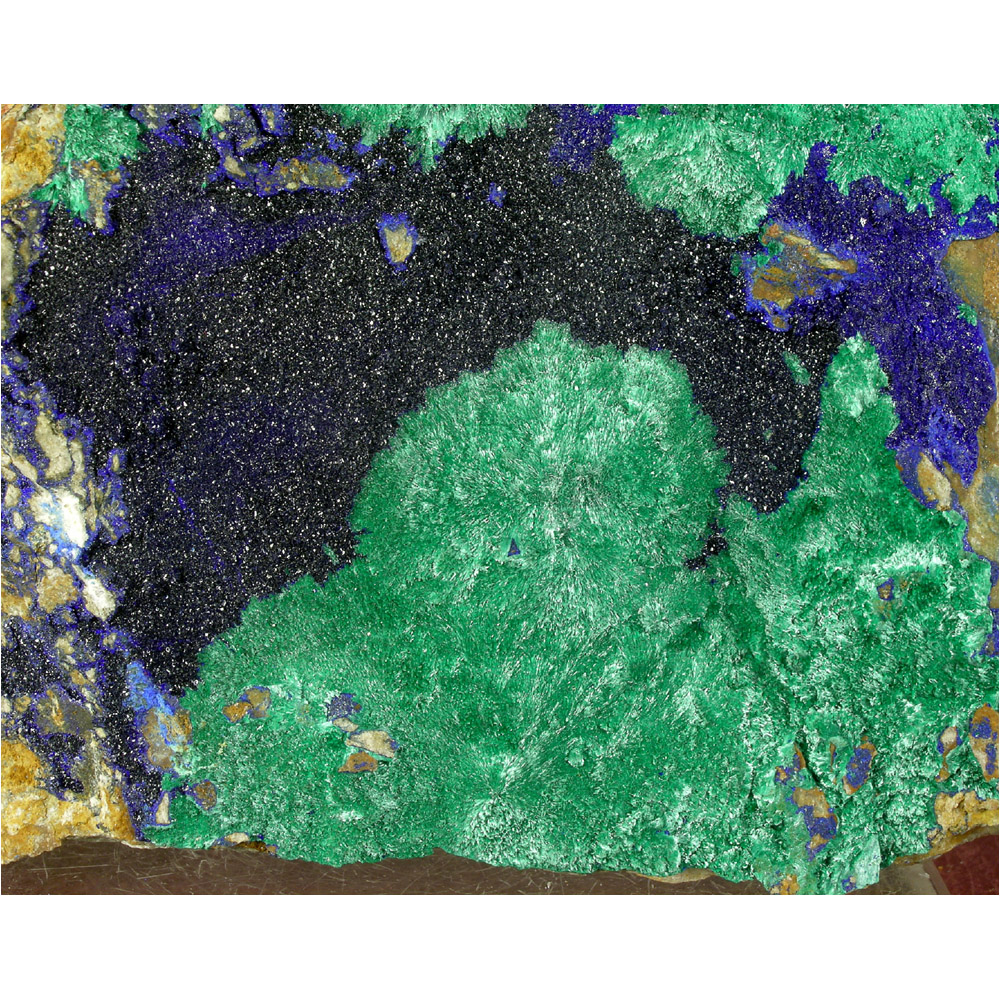 Azurite, Malachite from Aouli, Khenifra Province, Morocco