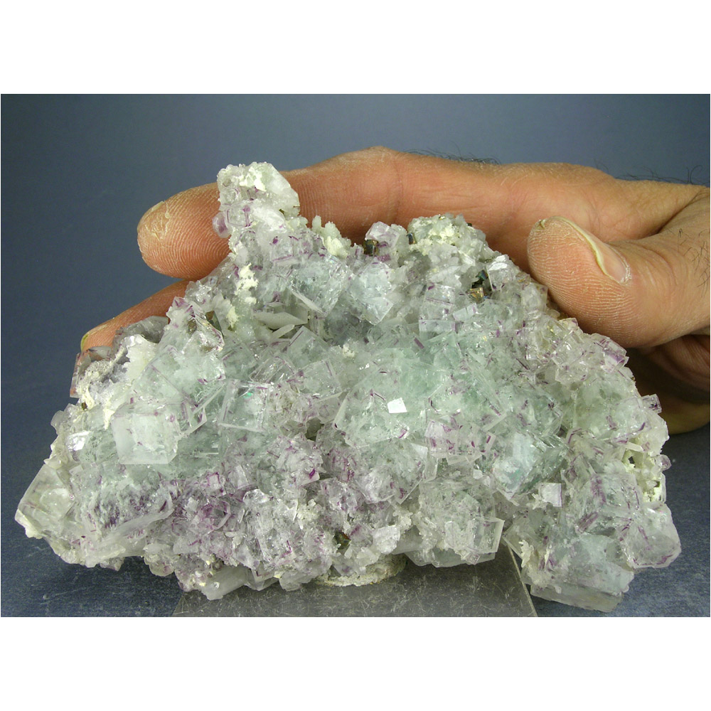 Fluorite, Pyrite from Shangbao Mine, Hunan Province, China