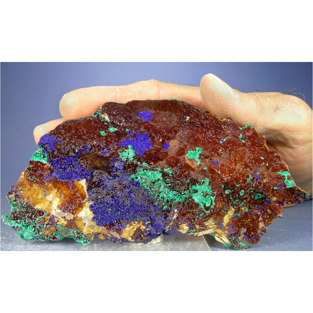 Azurite, Malachite from Aouli, Khénifra Province, Morocco