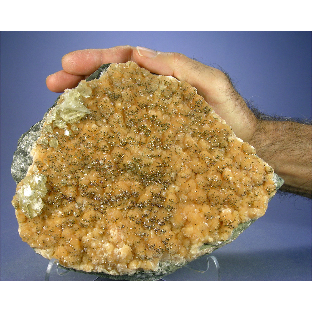 Stilbite, Pyrite from Moore's Station, Mercer Co., New Jersey, USA