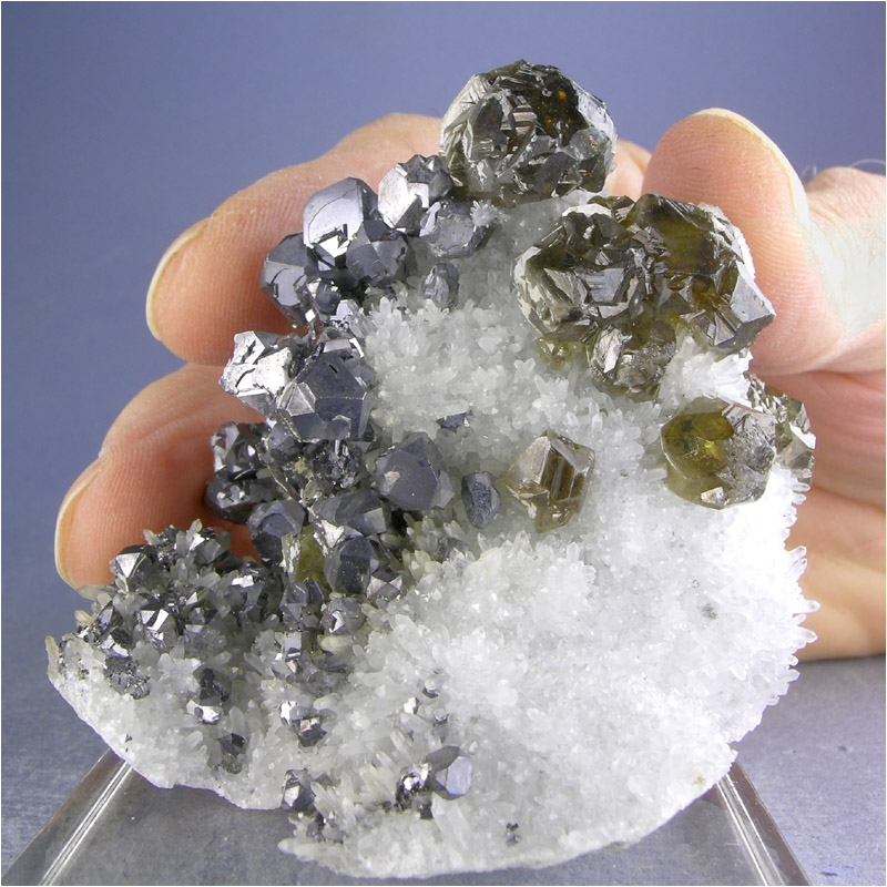 Cleiophane, Galena, Quartz from Krushev Dol Mine, Rhodope Mts., Bulgaria